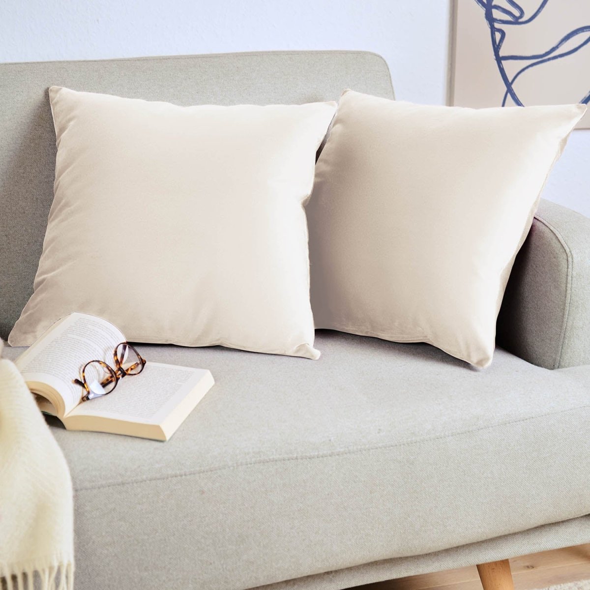 KISSENBEZUG - aus Samt, 2er Set -