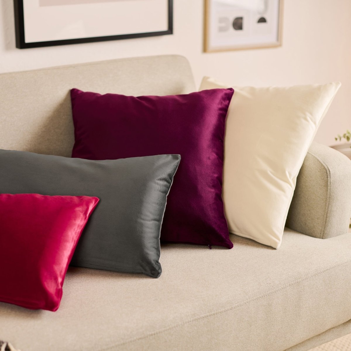 KISSENBEZUG - aus Samt, 2er Set -