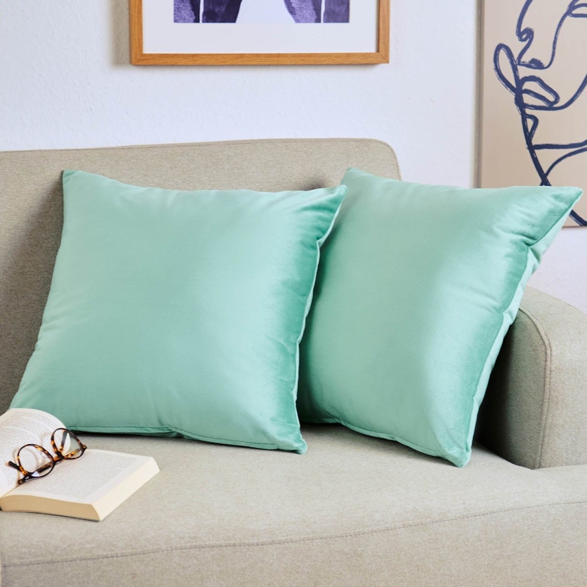 KISSENBEZUG - aus Samt, 2er Set -