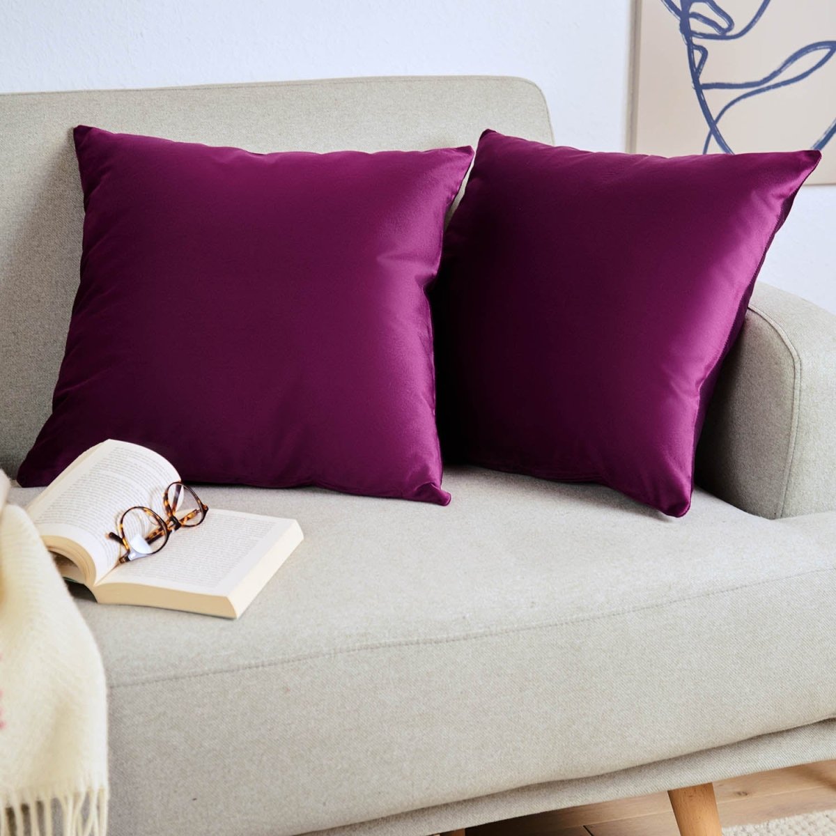 KISSENBEZUG - aus Samt, 2er Set -
