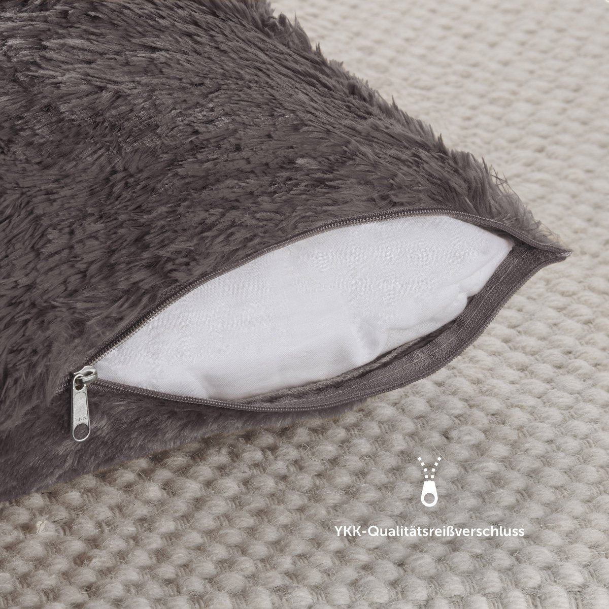 KISSENBEZUG Freja - Kunstfell, im 2er Set -