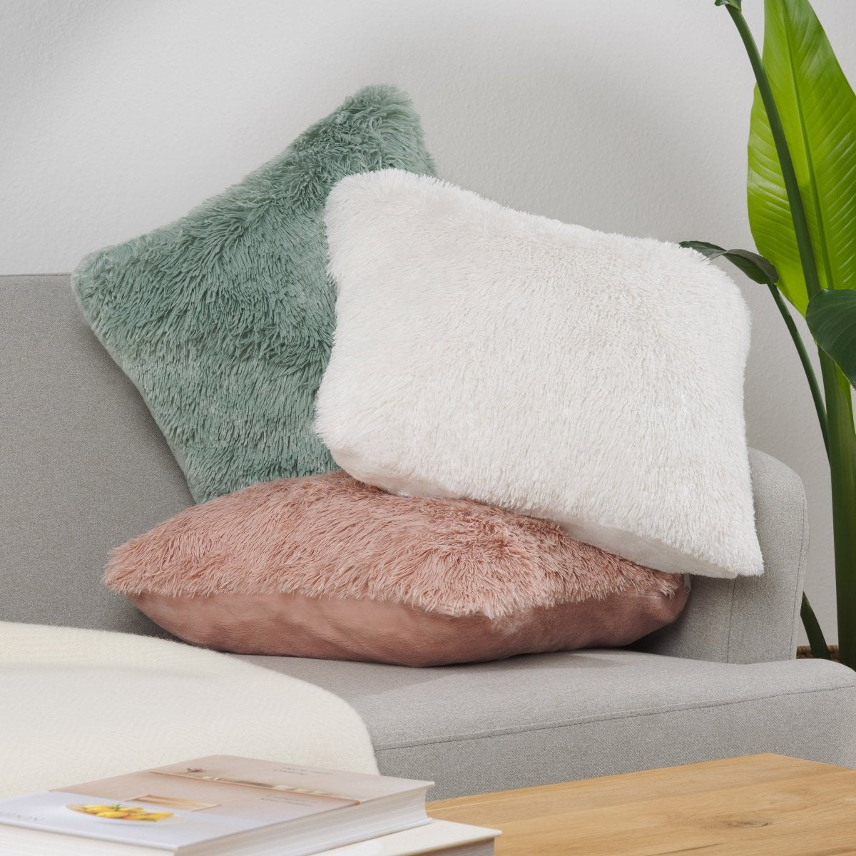 KISSENBEZUG Freja - Kunstfell, im 2er Set -