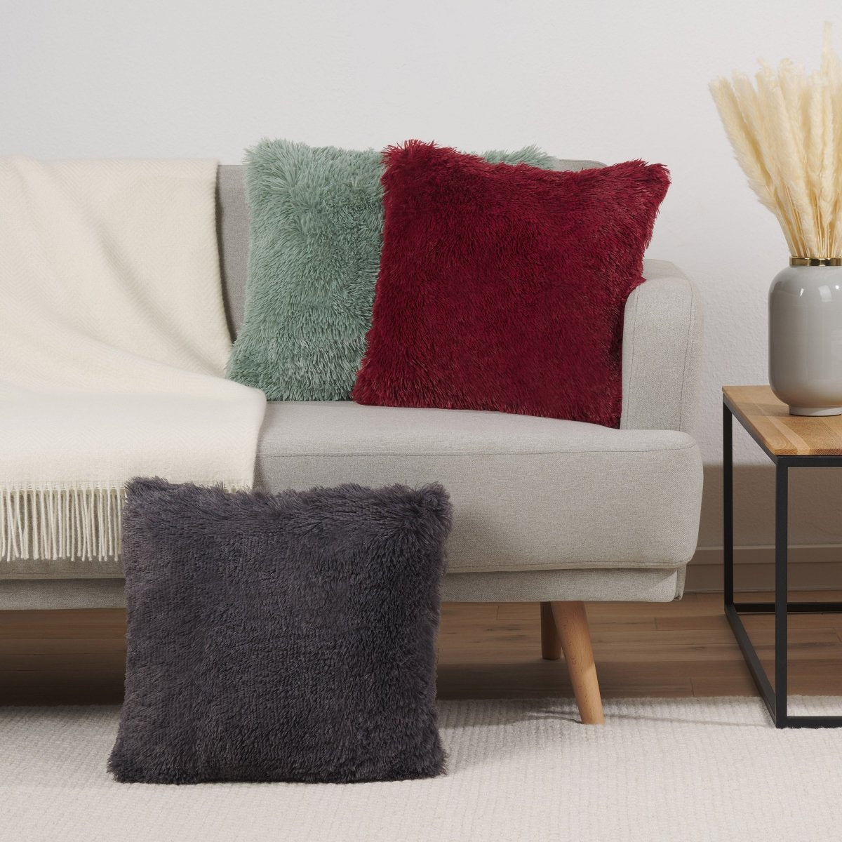 KISSENBEZUG Freja - Kunstfell, im 2er Set -