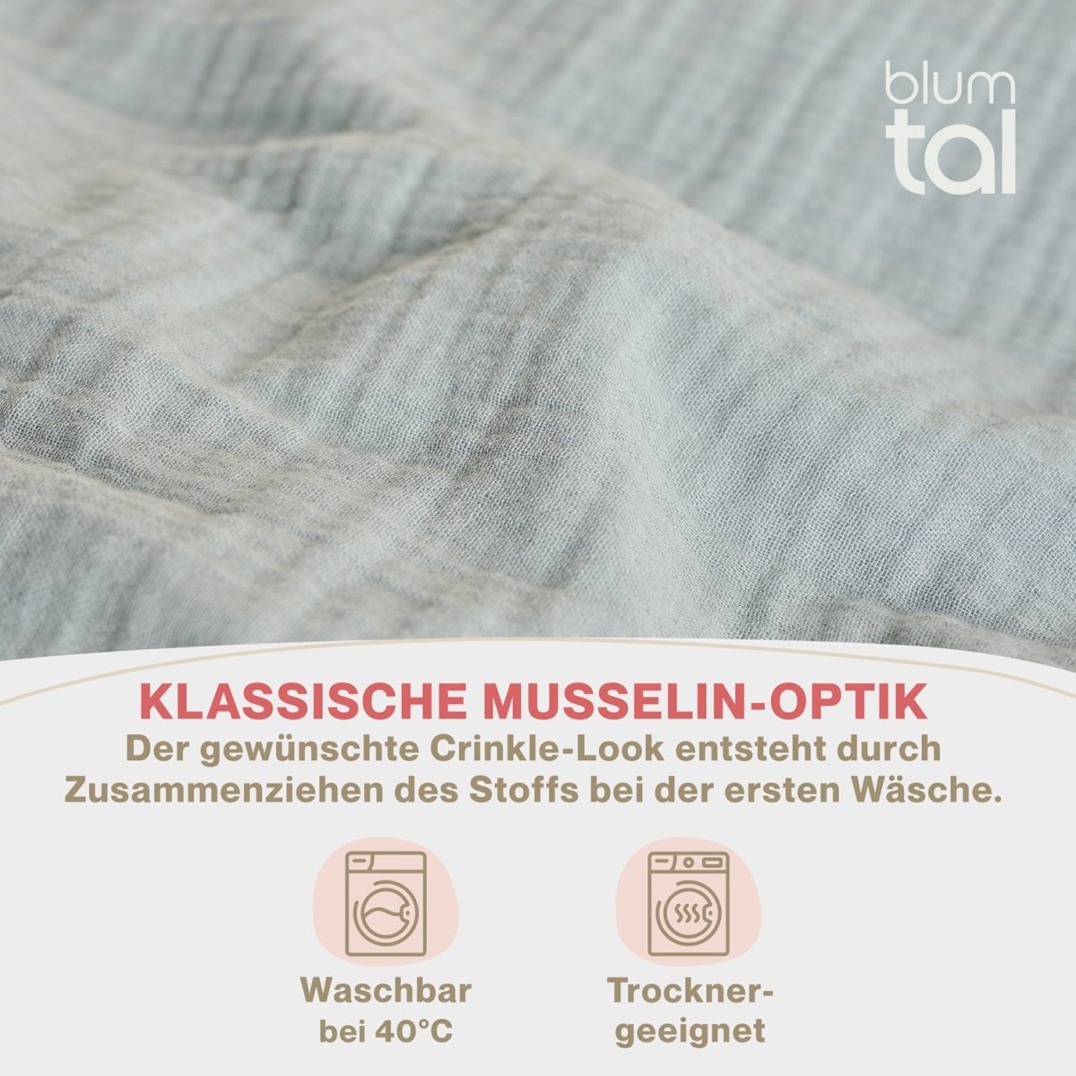 KISSENBEZUG Njord Musselin -