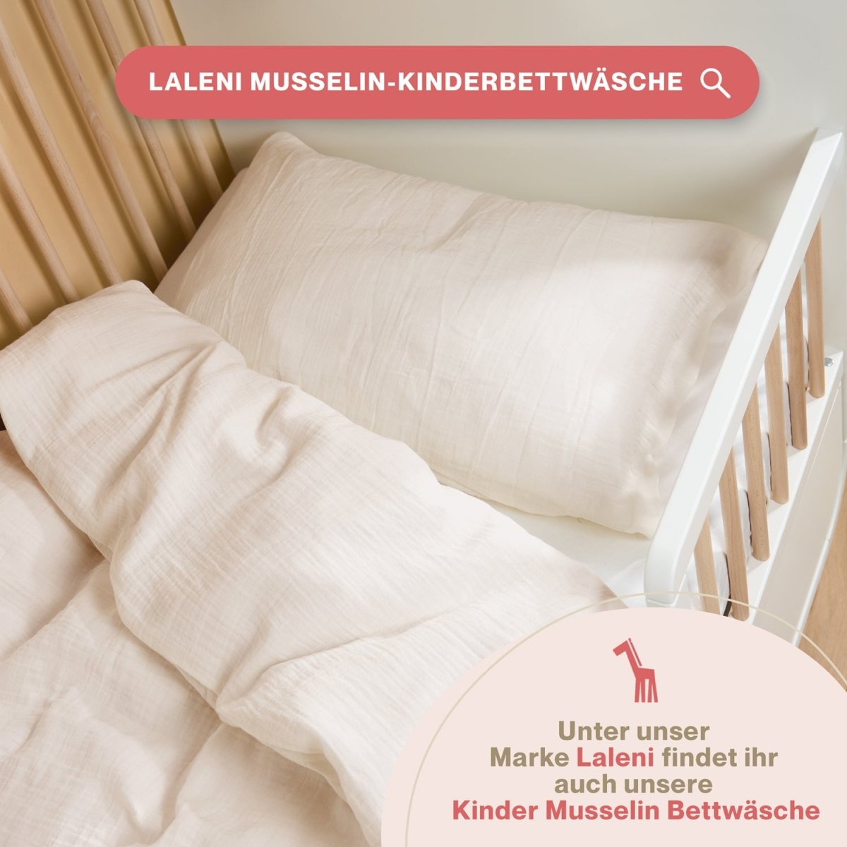 KISSENBEZUG Njord Musselin -