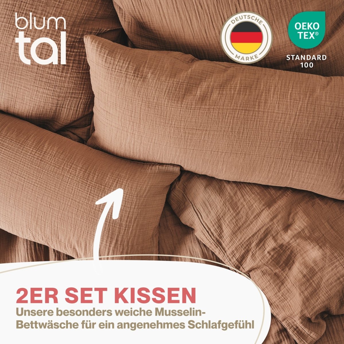 KISSENBEZUG Njord Musselin -