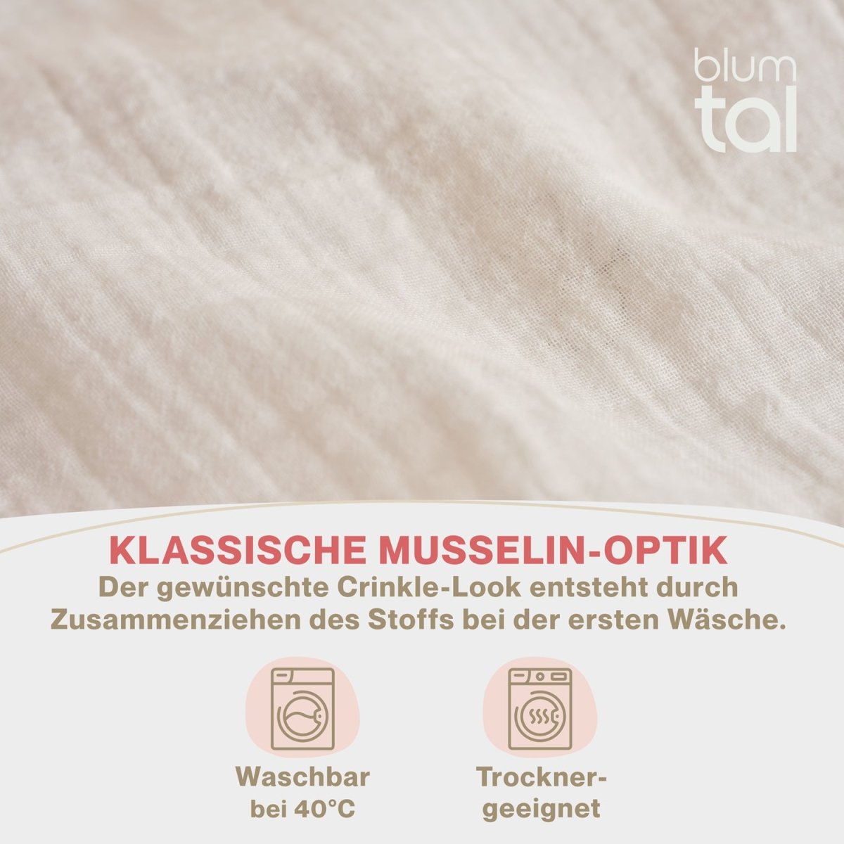 KISSENBEZUG Njord Musselin -