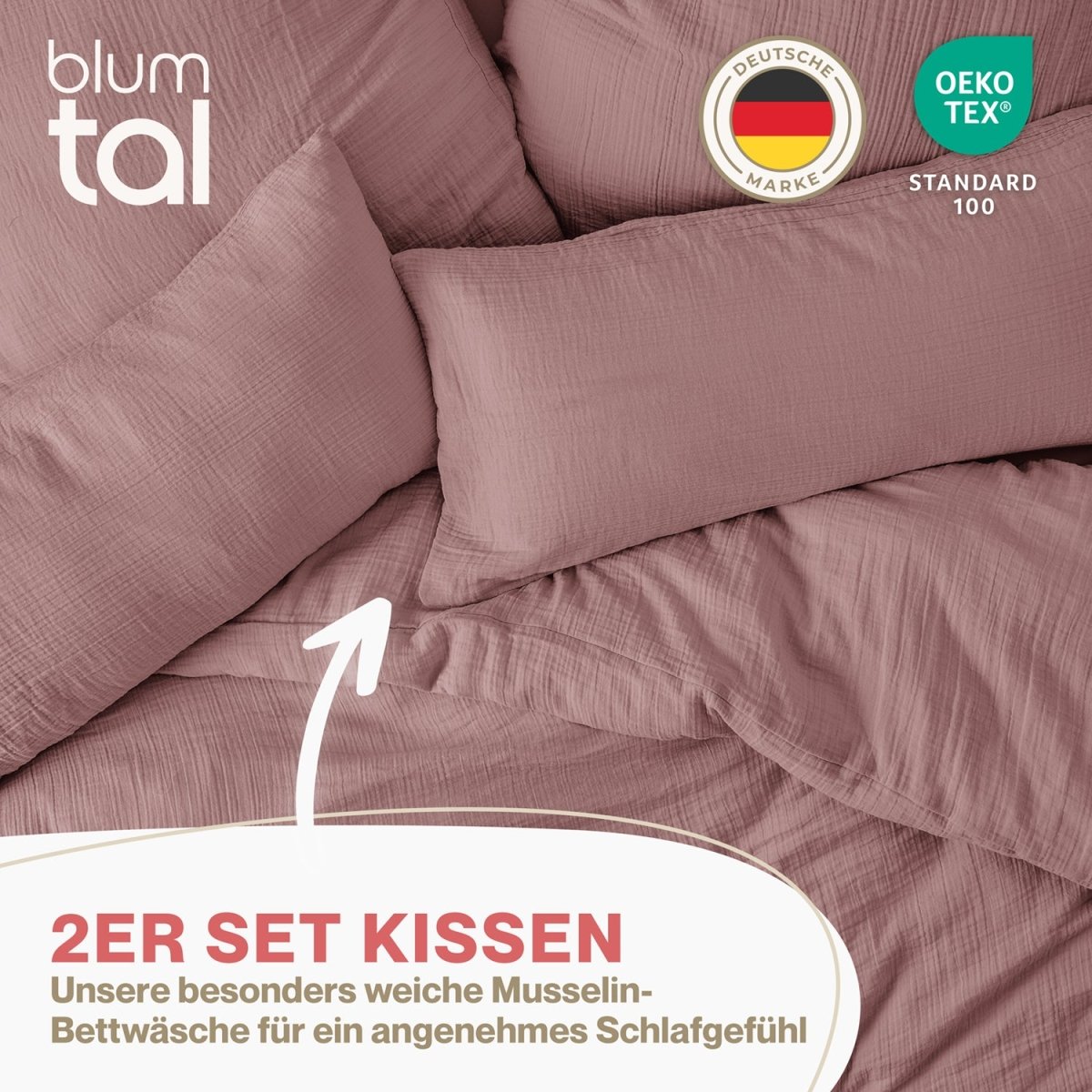 KISSENBEZUG Njord Musselin -