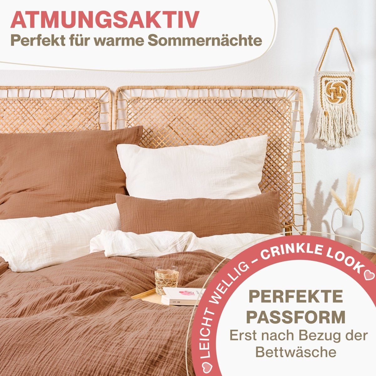 KISSENBEZUG Njord Musselin -