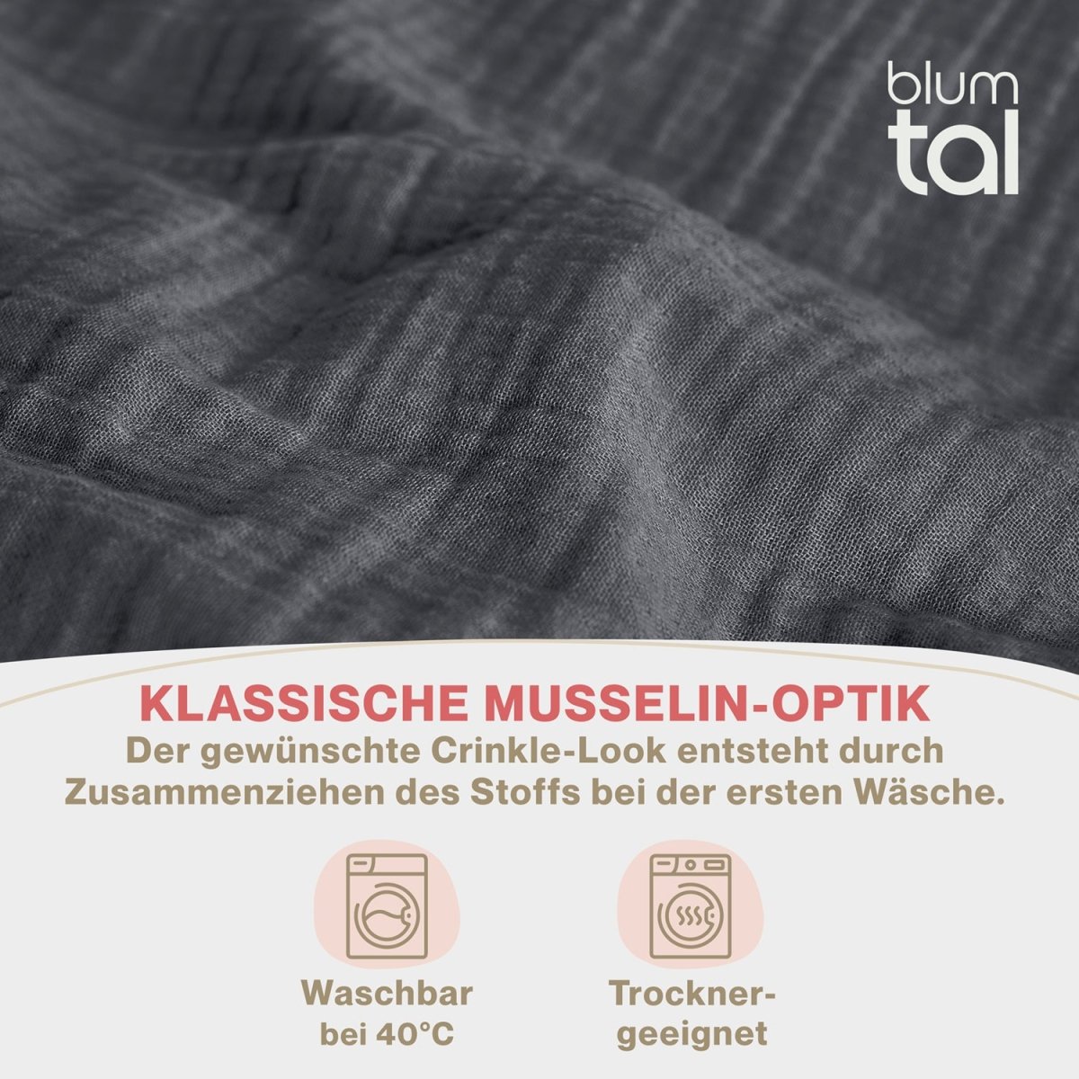 KISSENBEZUG Njord Musselin -