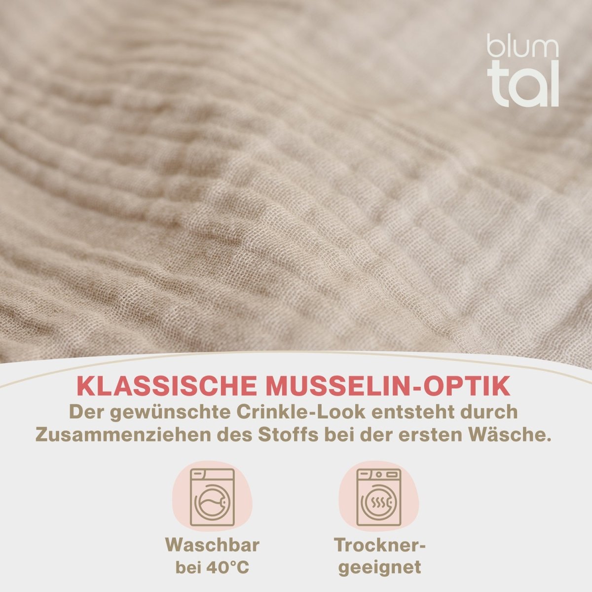 KISSENBEZUG Njord Musselin -