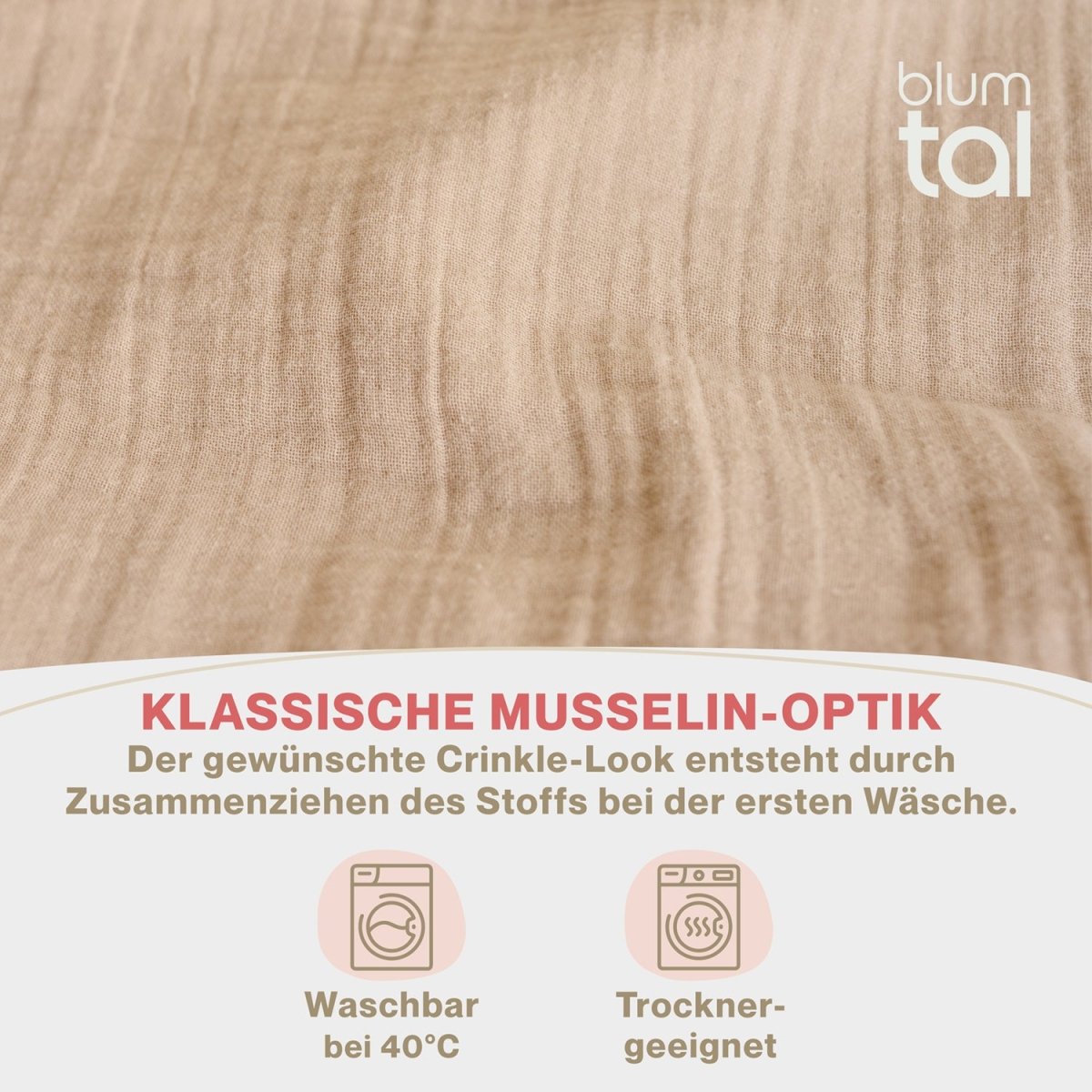 KISSENBEZUG Njord Musselin -