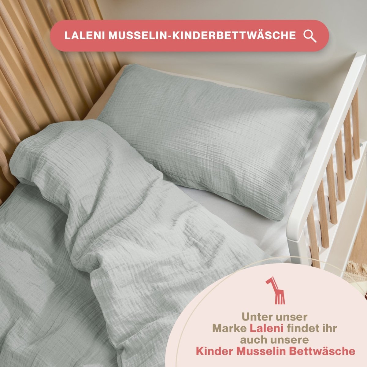KISSENBEZUG Njord Musselin -