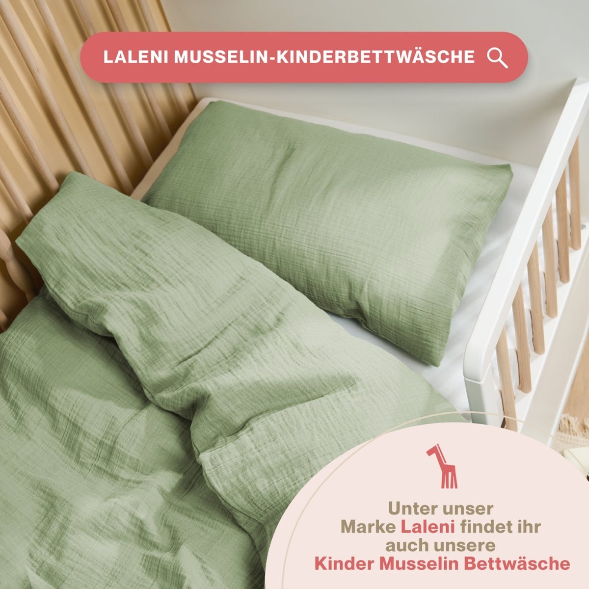 KISSENBEZUG Njord Musselin -
