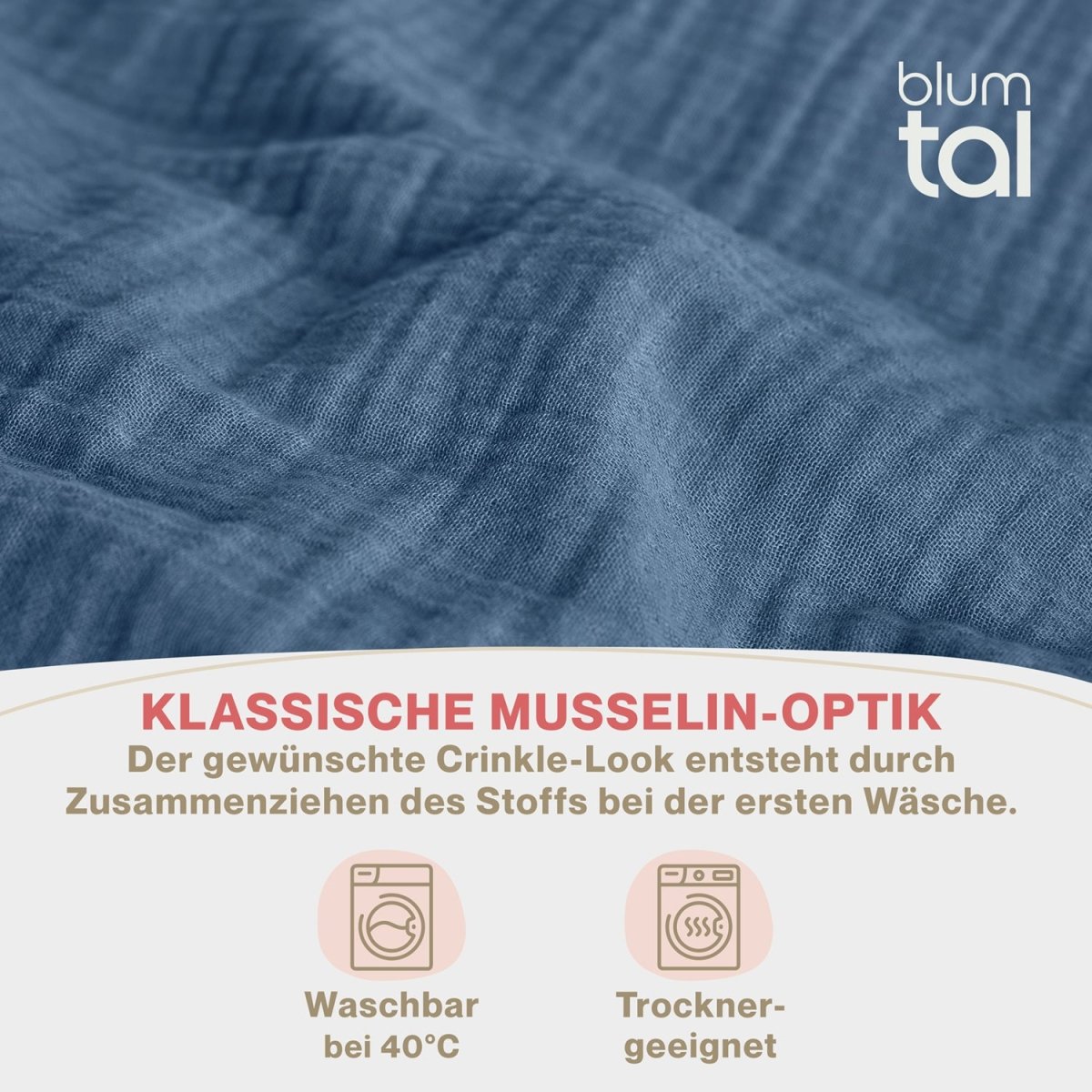 KISSENBEZUG Njord Musselin -