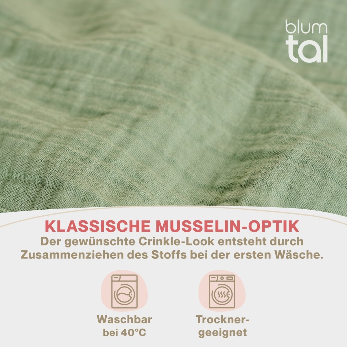 KISSENBEZUG Njord Musselin -
