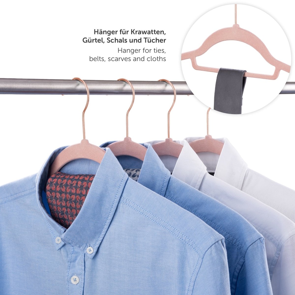 KLEIDERBÜGEL Tyra - mit Samtbezug -