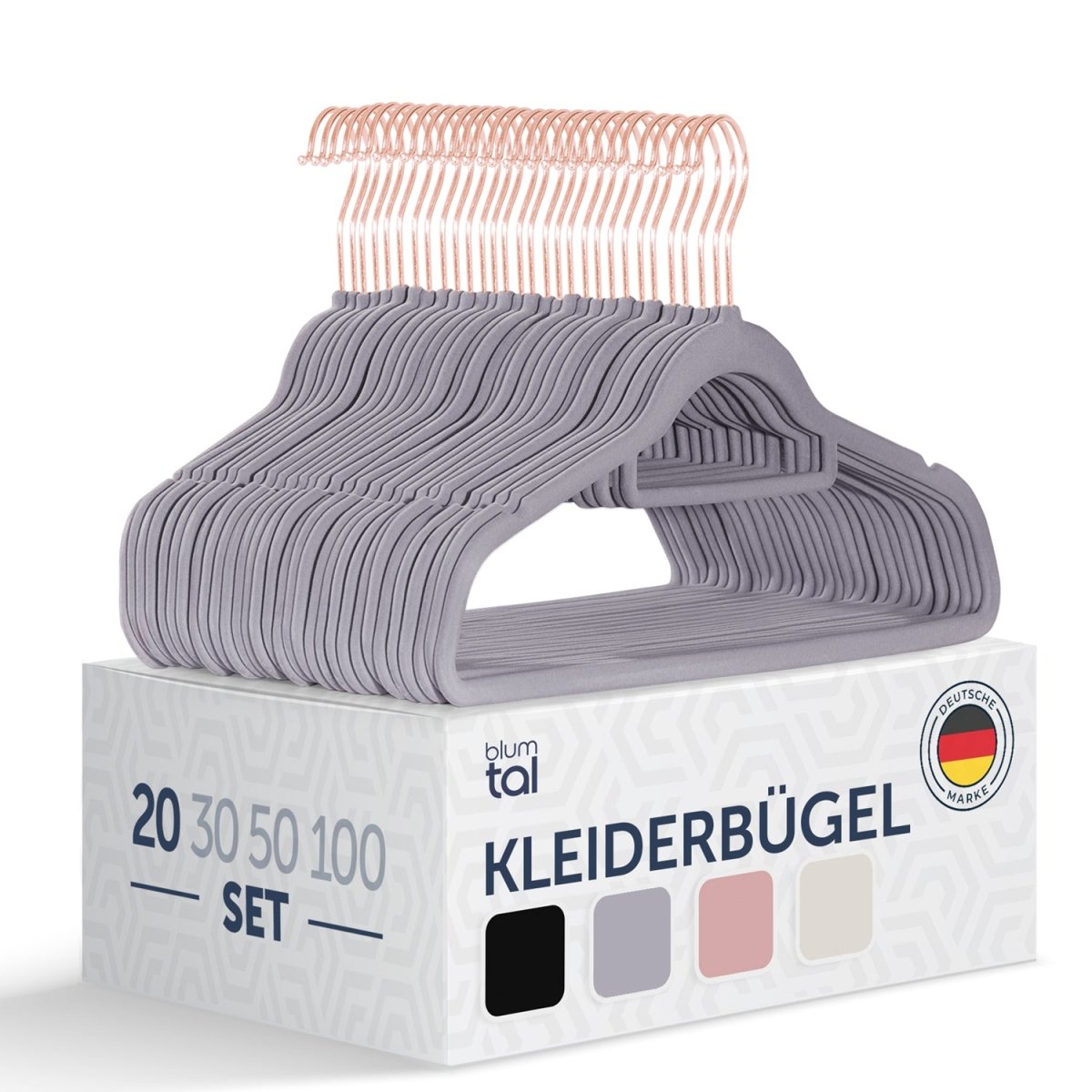 KLEIDERBÜGEL Tyra - mit Samtbezug -