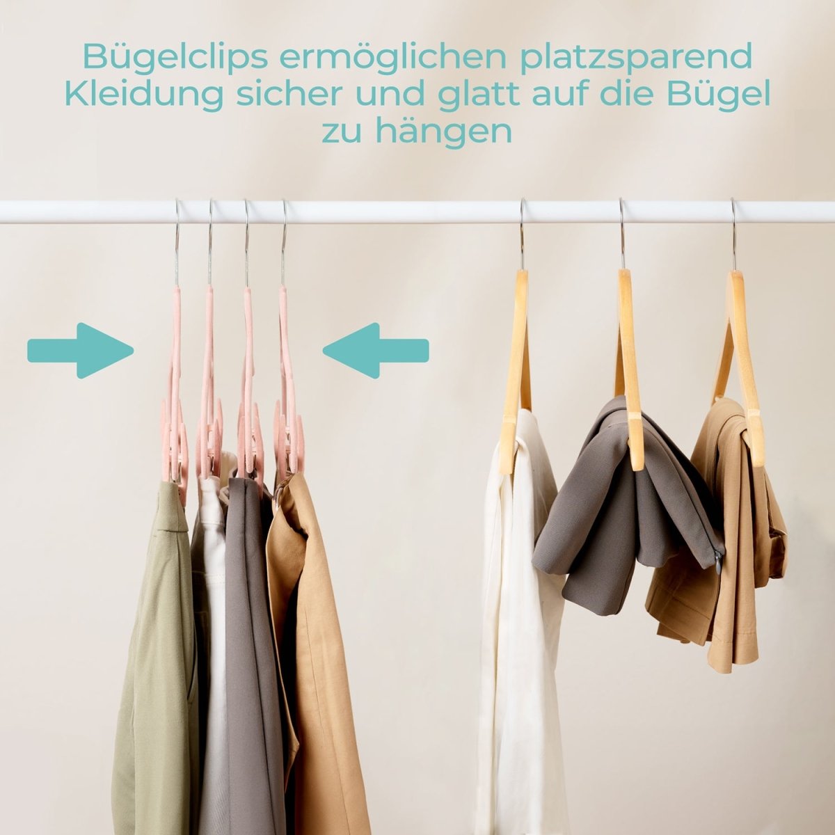 KLEIDERBÜGEL Tyra - mit Samtbezug -