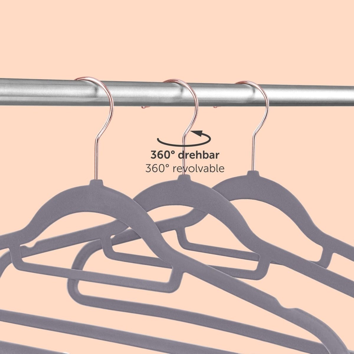 KLEIDERBÜGEL Tyra - mit Samtbezug -