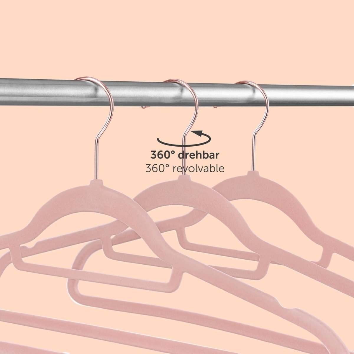 KLEIDERBÜGEL Tyra - mit Samtbezug -