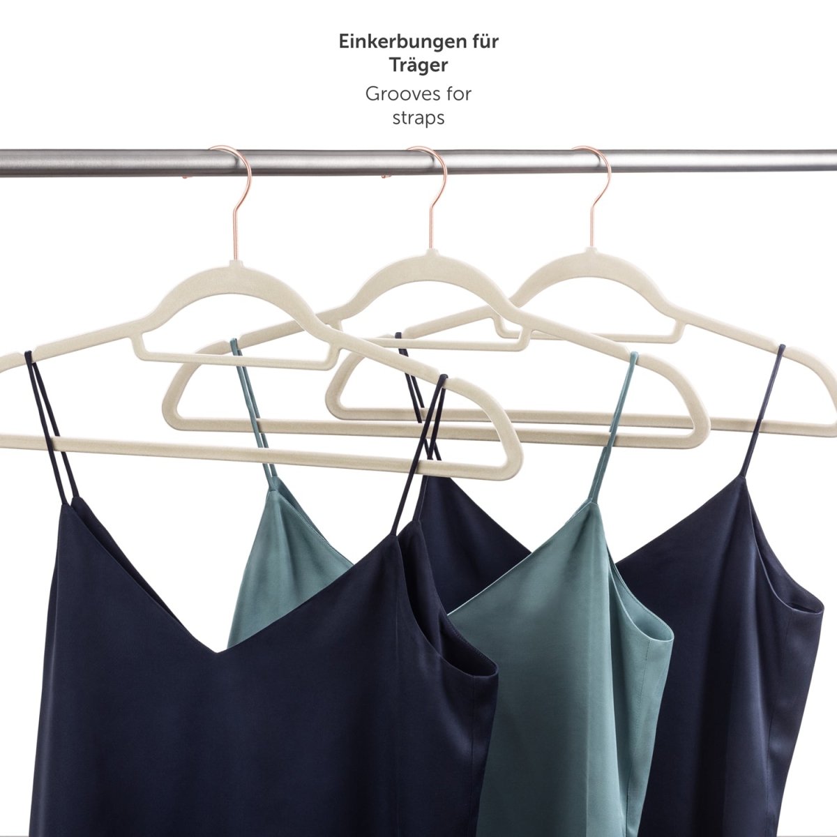 KLEIDERBÜGEL Tyra - mit Samtbezug -