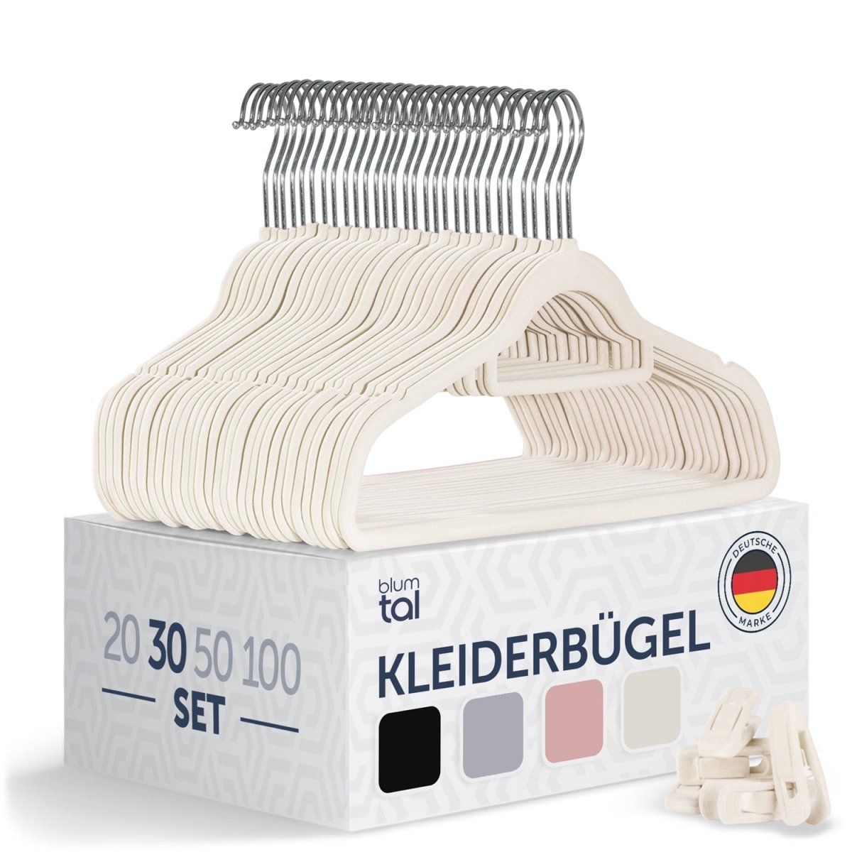 KLEIDERBÜGEL Tyra - mit Samtbezug -