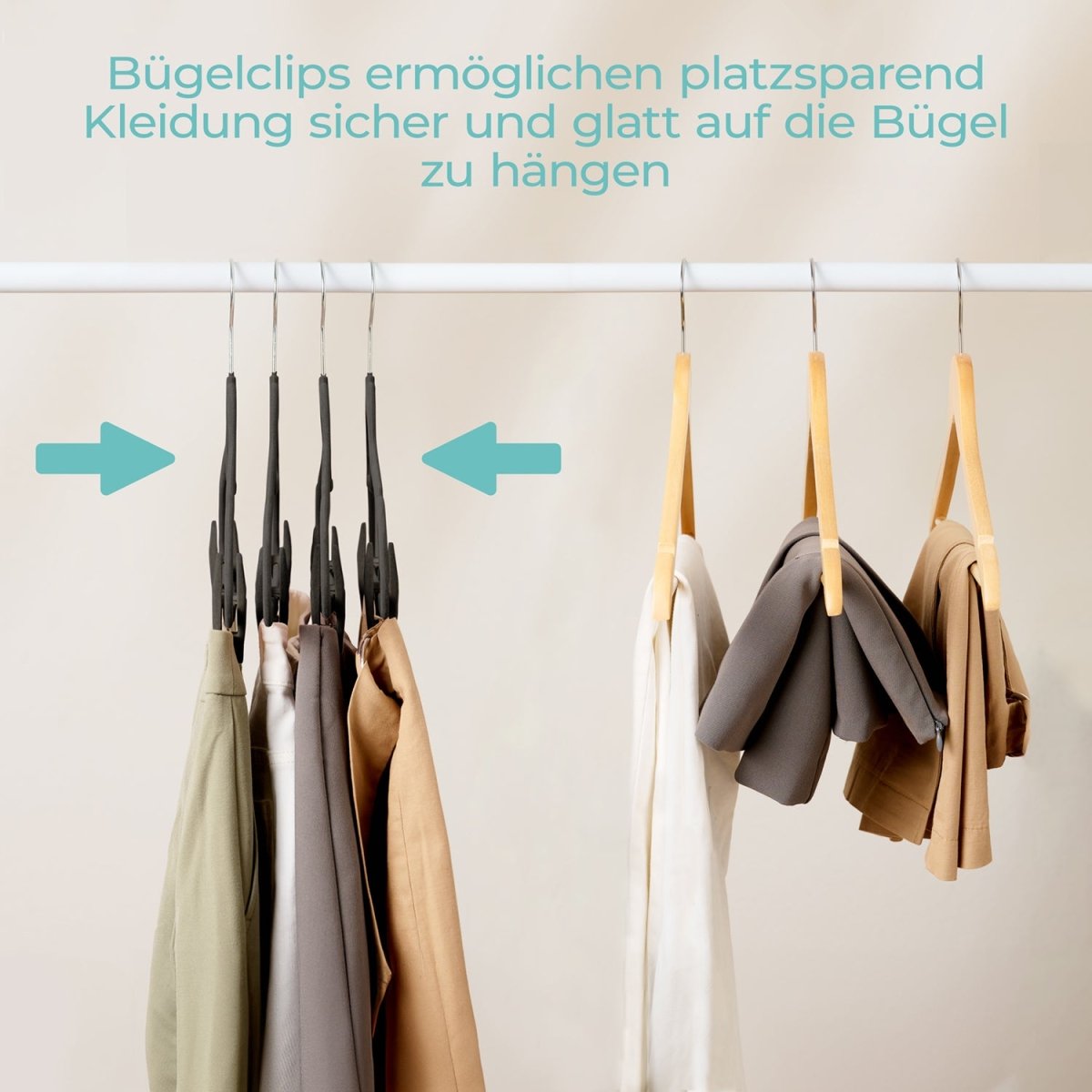 KLEIDERBÜGEL Tyra - mit Samtbezug -