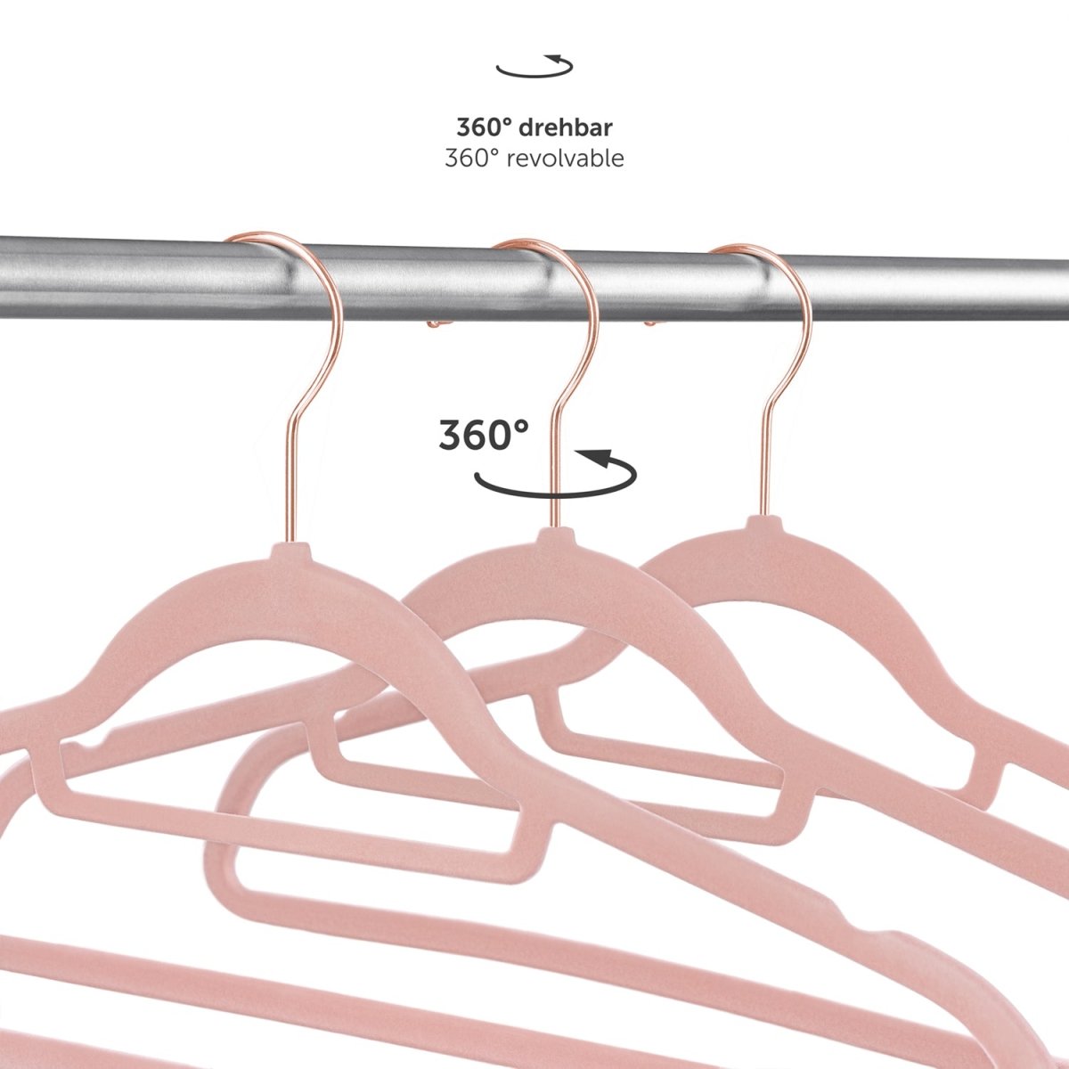 KLEIDERBÜGEL Tyra - mit Samtbezug -