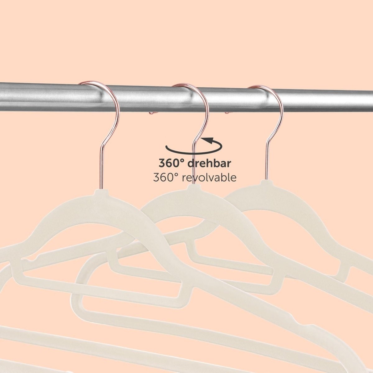 KLEIDERBÜGEL Tyra - mit Samtbezug -