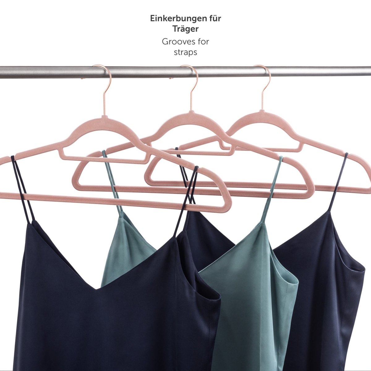 KLEIDERBÜGEL Tyra - mit Samtbezug -