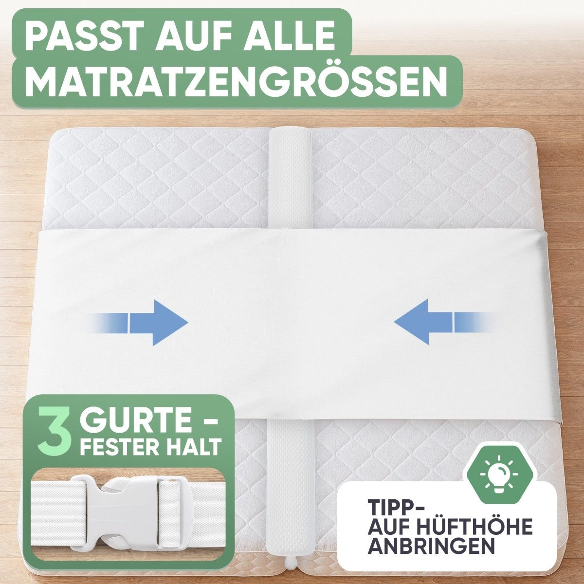 LIEBESBRÜCKE Lillhult - Matratzenschoner mit Matratzenkeil -