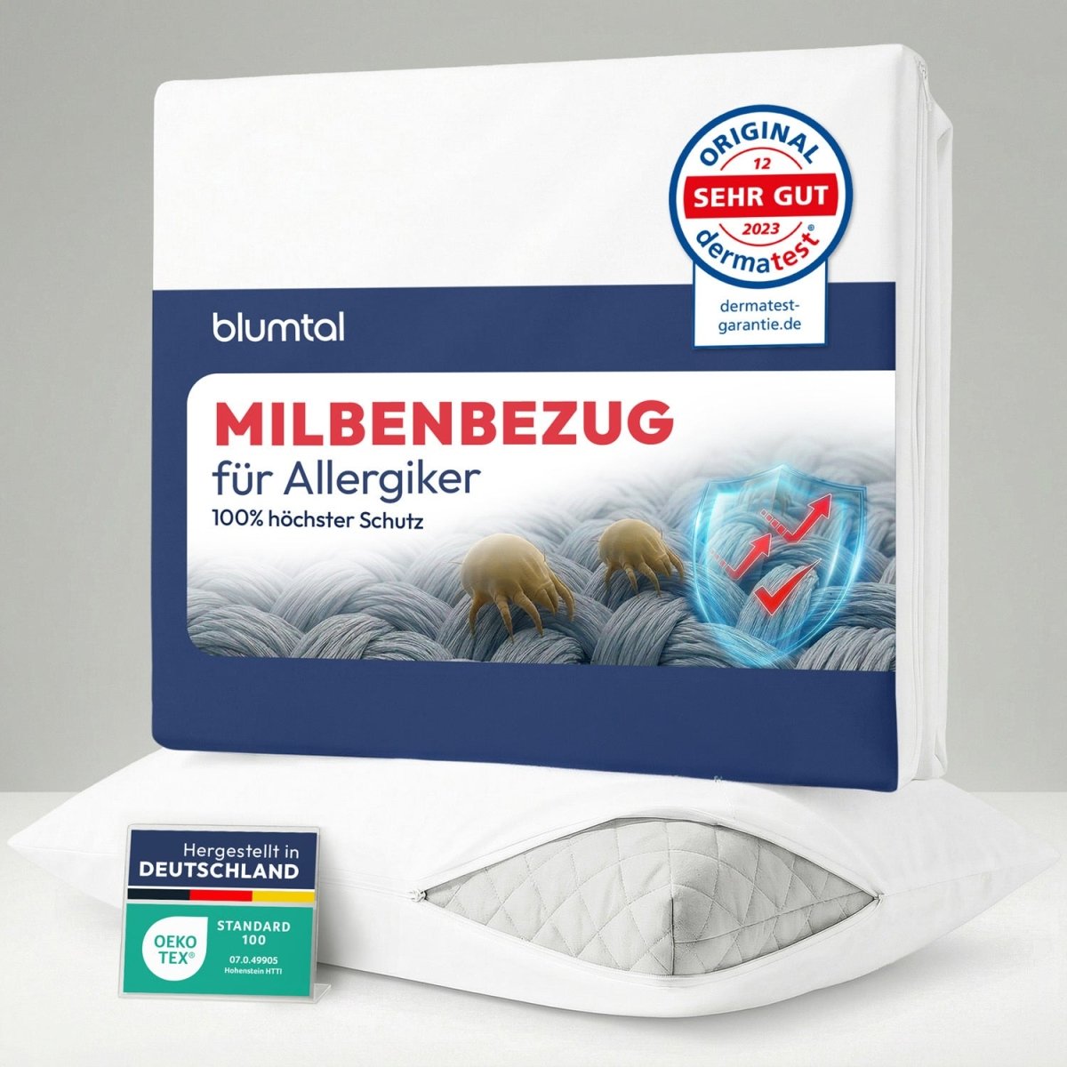 MILBENBEZUG FÜR KISSEN - Dermatest geprüft-