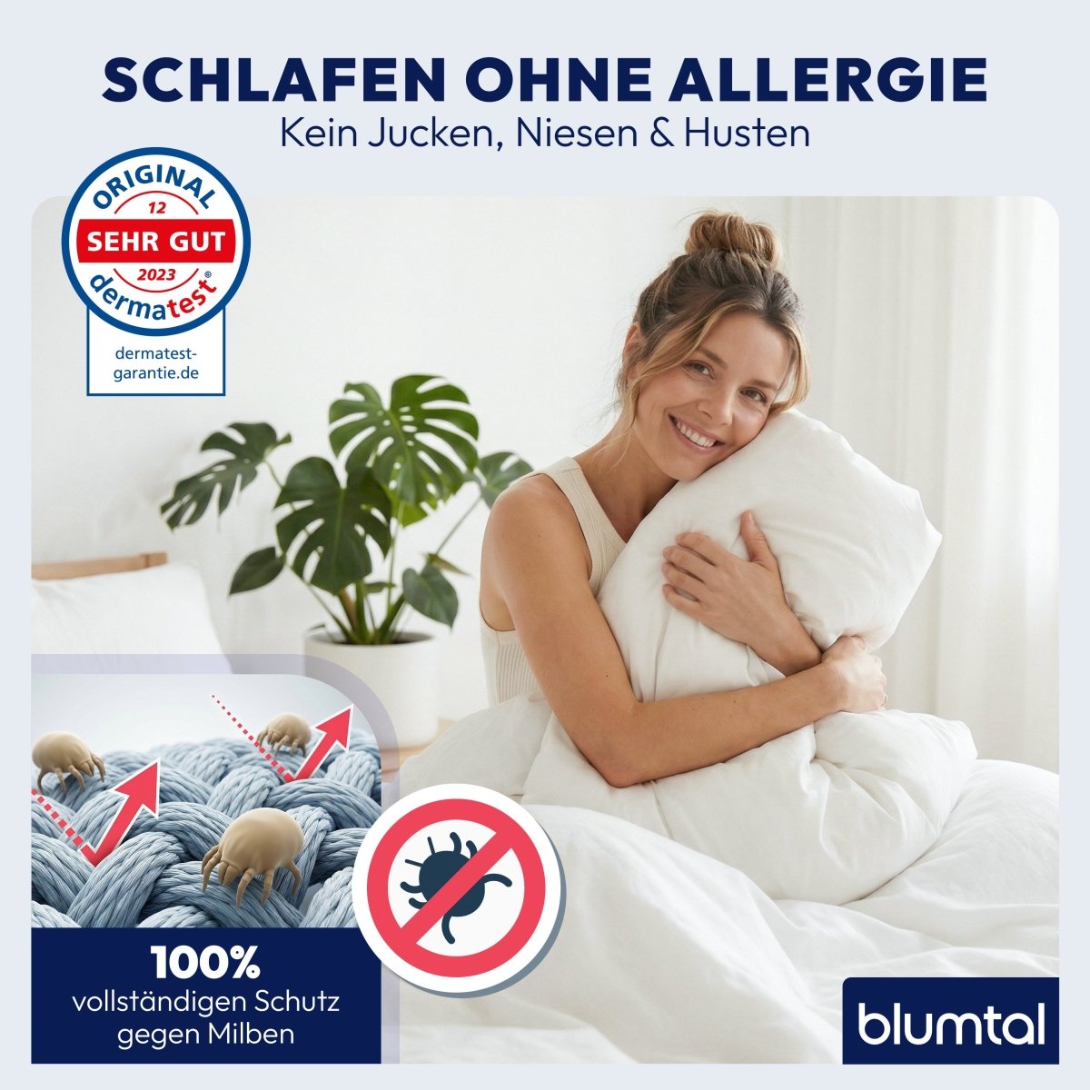 MILBENBEZUG HENRIKSDAL FÜR MATRATZEN - Dermatest Geürüft-
