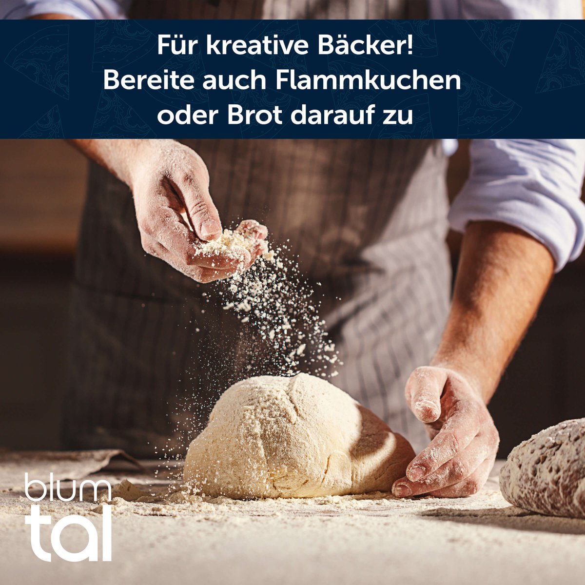 PIZZASTEIN aus Cordierit - Stein - 38x30 bis 900 C° -