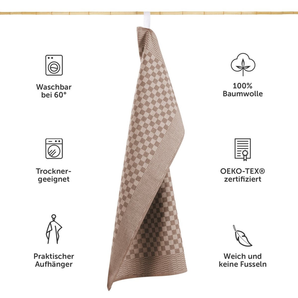 Premium GESCHIRRTÜCHER Set Markus, 50x70cm, Oekotex Zertifiziert -