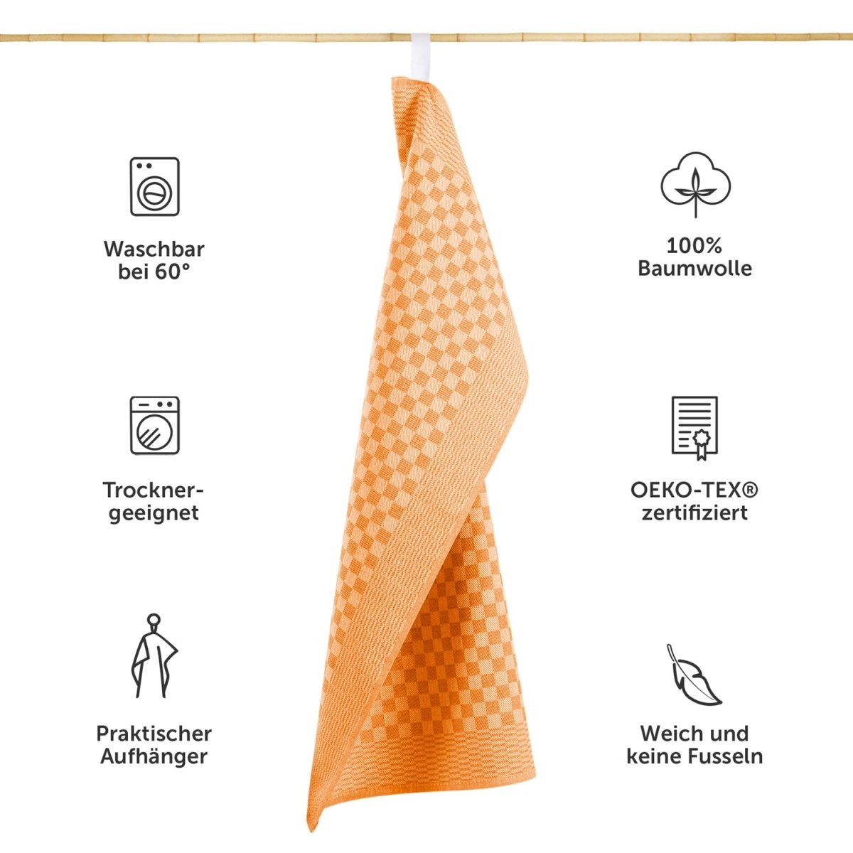 Premium GESCHIRRTÜCHER Set Markus, 50x70cm, Oekotex Zertifiziert -