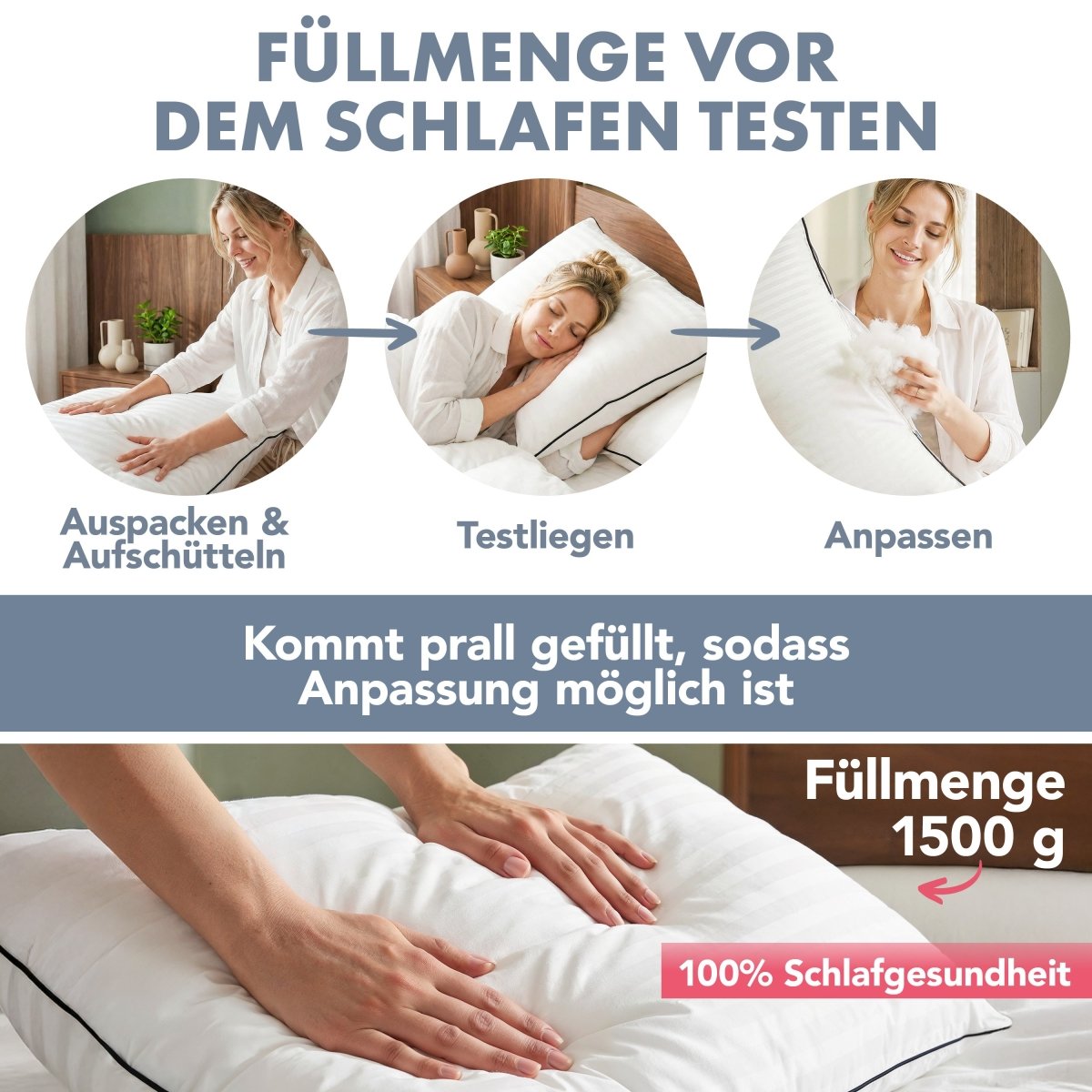 PREMIUM KOPFKISSEN NANO ISAK -