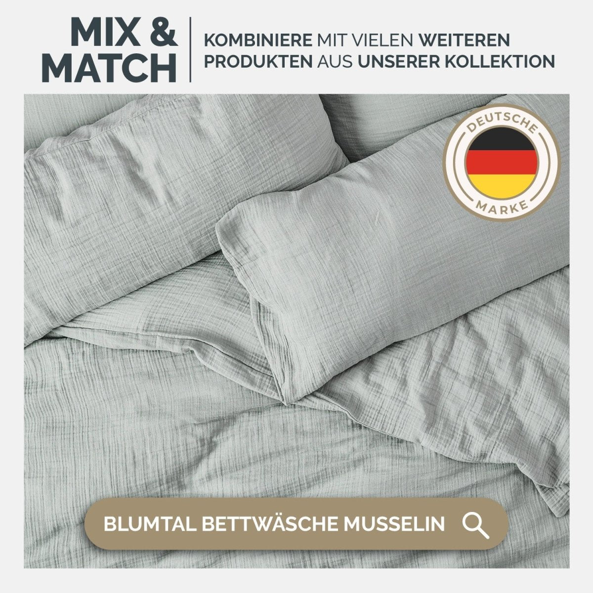 TAGESDECKE Skadis aus Musslin -