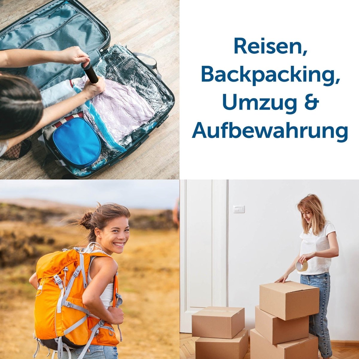 VAKUUMBEUTEL - mit Handpumpe -