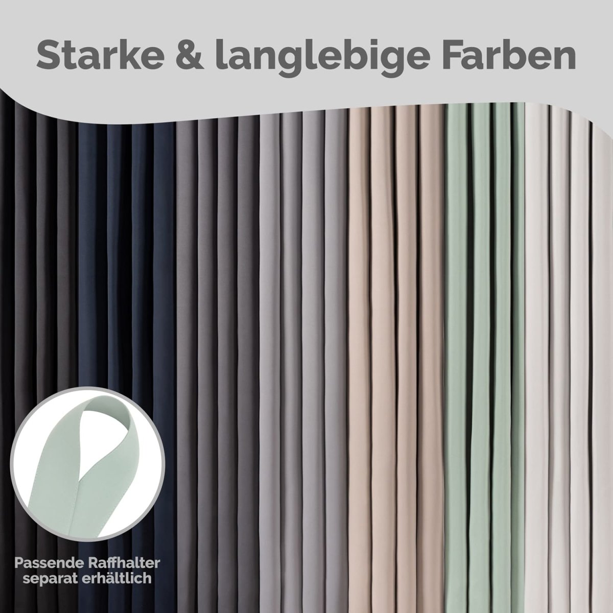 VERDUNKELUNGSVORHÄNGE mit Kräuselband -