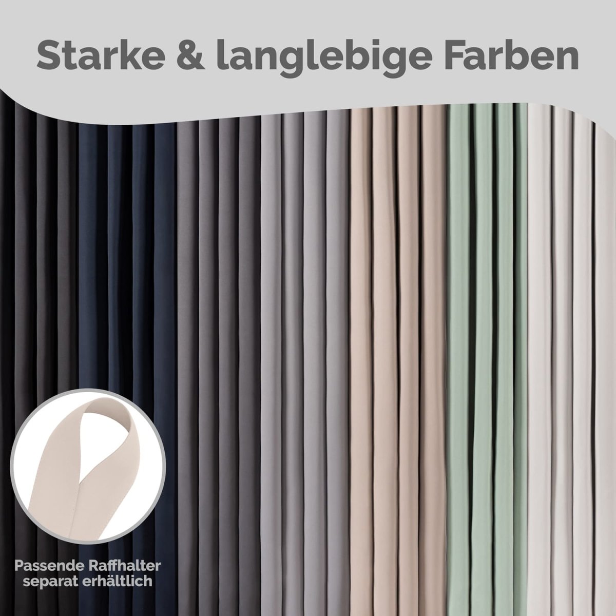 VERDUNKELUNGSVORHÄNGE mit Kräuselband -