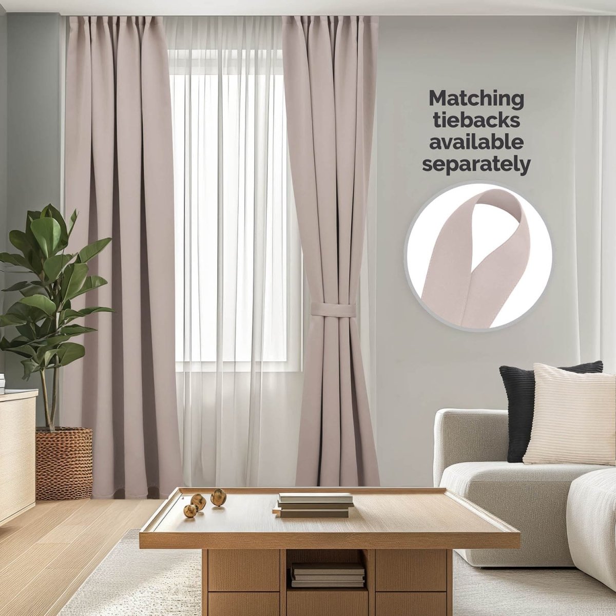 VERDUNKELUNGSVORHÄNGE mit Kräuselband -