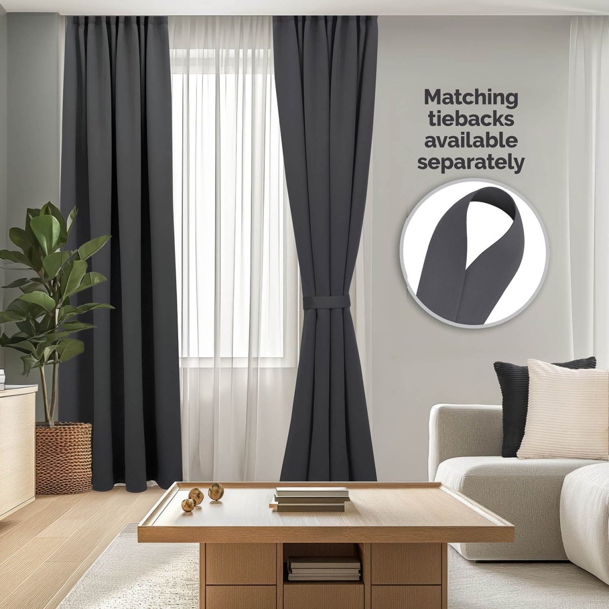 VERDUNKELUNGSVORHÄNGE mit Kräuselband -