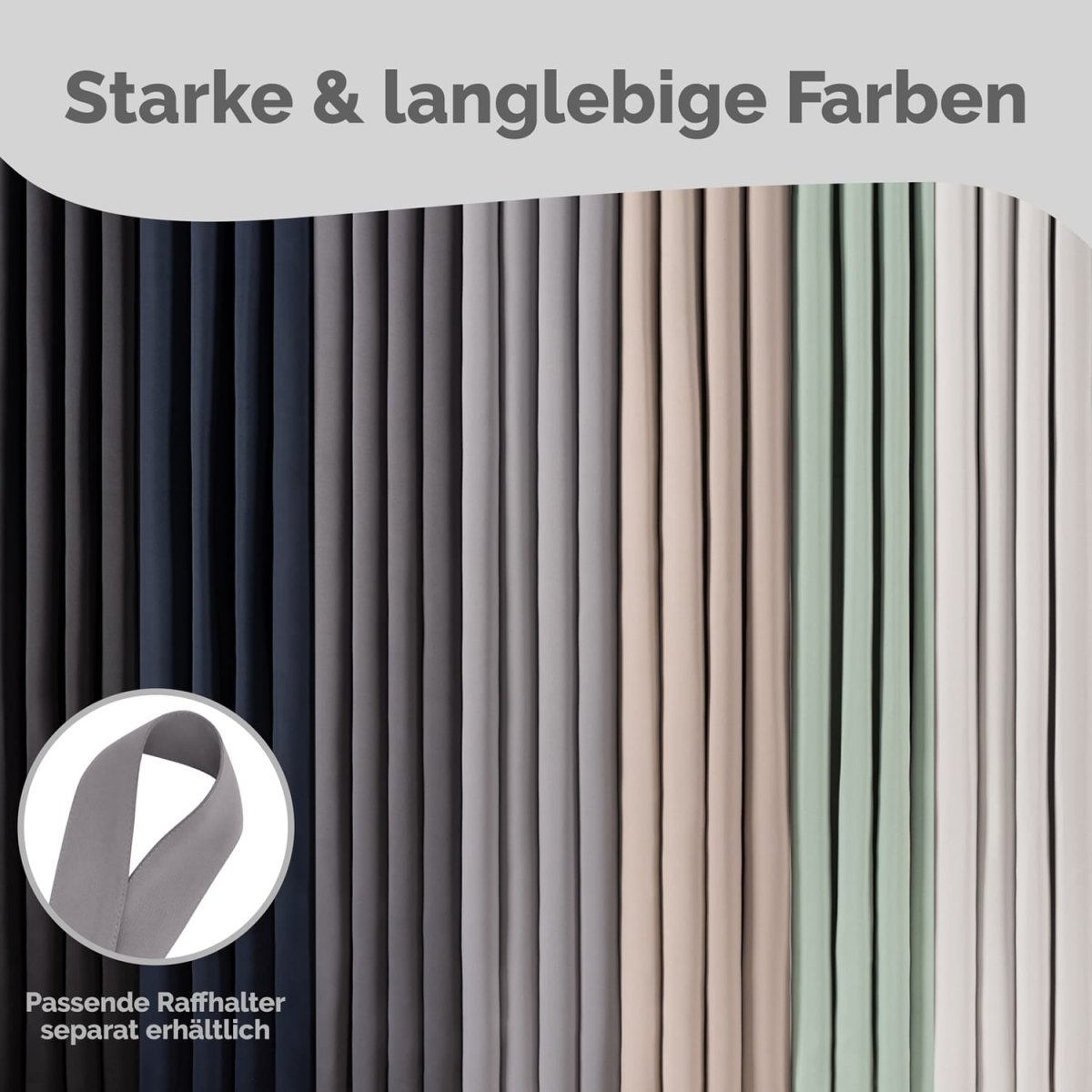 VERDUNKELUNGSVORHÄNGE mit Kräuselband -