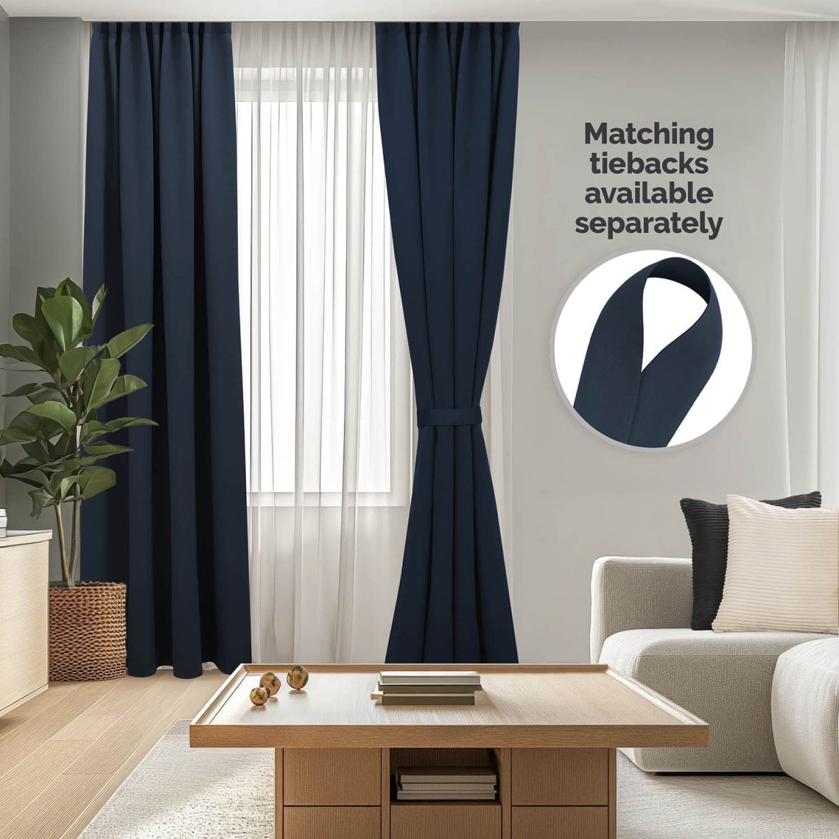 VERDUNKELUNGSVORHÄNGE mit Kräuselband -