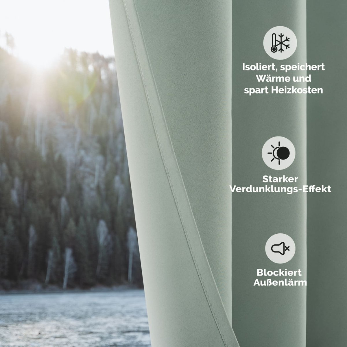 VERDUNKELUNGSVORHÄNGE mit Kräuselband -