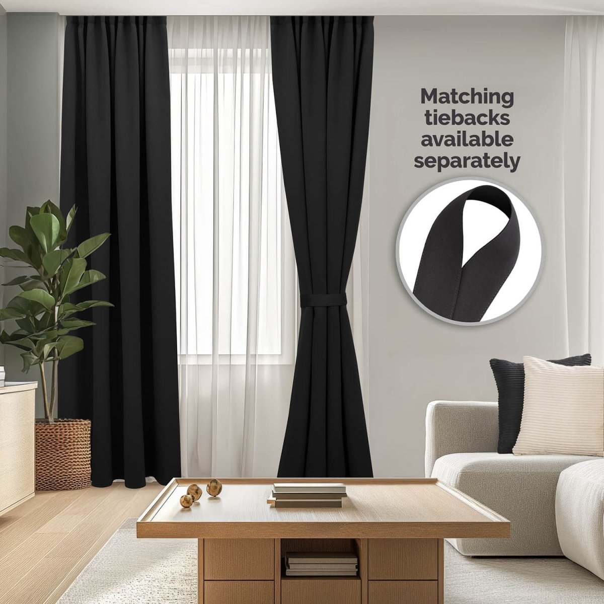 VERDUNKELUNGSVORHÄNGE mit Kräuselband -