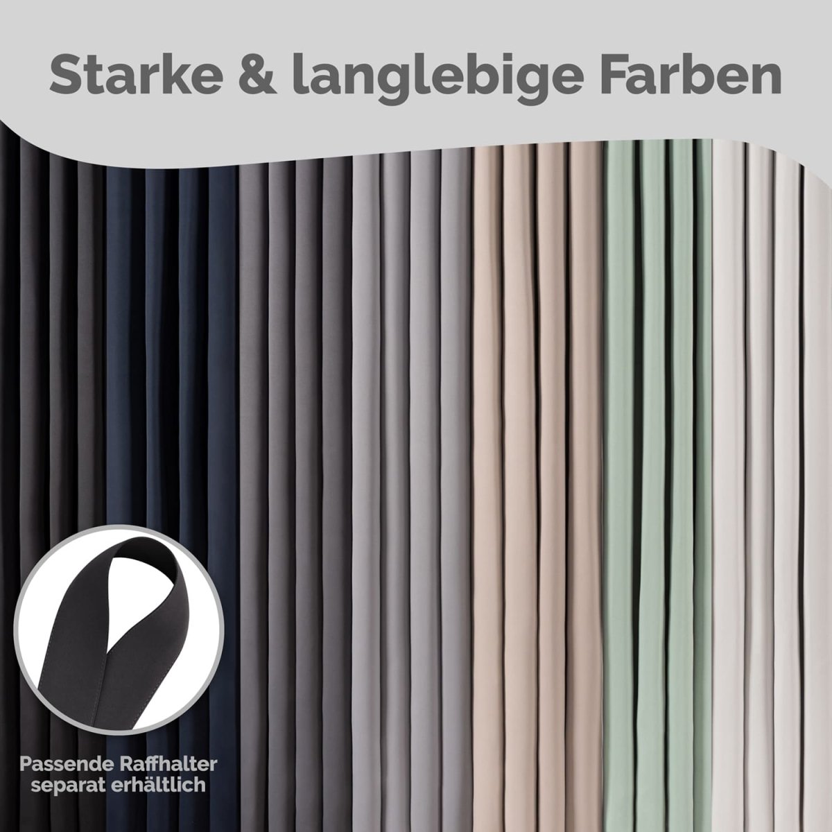 VERDUNKELUNGSVORHÄNGE mit Kräuselband -