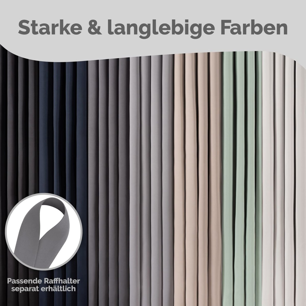 VERDUNKELUNGSVORHÄNGE mit Kräuselband -